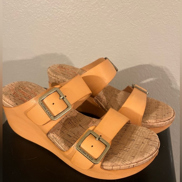 KorkEase Shoes Nib Korkease Grace Buckled Straps Leather Wedge